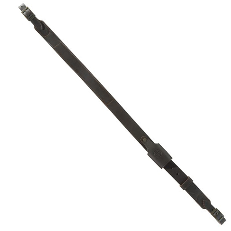 Hoplon leather gun belt - Dark Brown