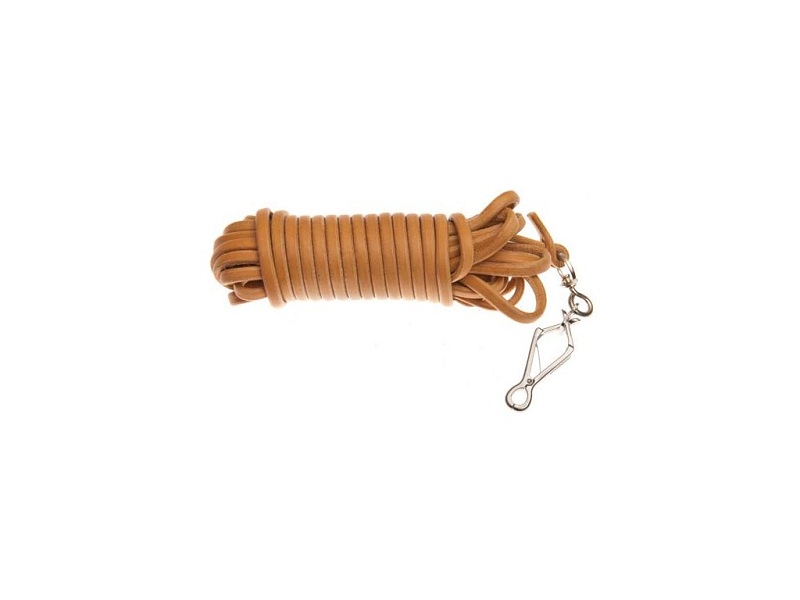 Painting leash with carabiner - natural