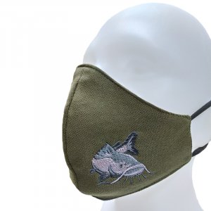 Embroidered drape - catfish