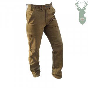 Women's leather trousers OLIVE