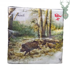 Decorative napkins - Wild boar