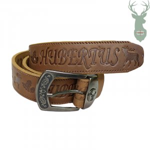 Hubertus leather belt - olive