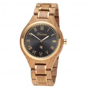 Men's wooden watch Barrique Noir