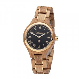 Wooden watch Barrique Wine Noir
