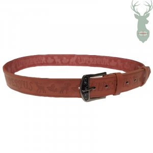 Hubertus leather belt - BROWN