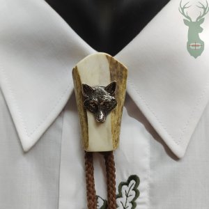 Hunting tie Bolo - Fox brown