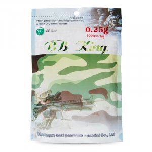 BB King Airsoft BBs 0.25g 3000pcs cal.6mm