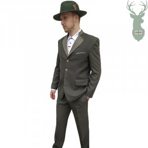 MATHIAS suit with green collar (size 60-68)