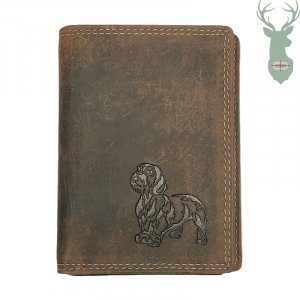 Giorgio Carelli leather document case II - Dachshund