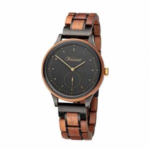Wooden Watches Ladies Cherry Black