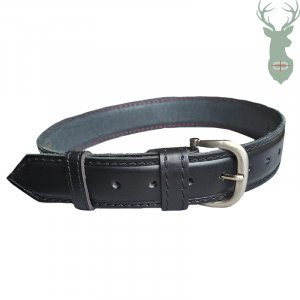 Leather suit belt - black