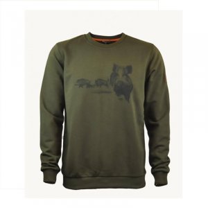 C.I.T - Hoodless hoodie with wild boar print