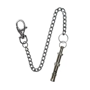 High frequency dog whistle with chain