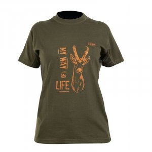 BRANDED T-SHIRT Roe Deer - Srnec women's t-shirt