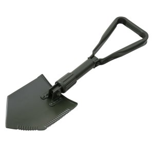 PETREQ 3-piece foldable NATO EXTREME shovel with case - olive green