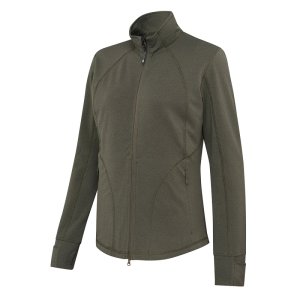 Suojella Woman's Fleece Sweatshirt - Green Stone