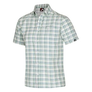 Northfinder SEAMUS - Men's outdoor functional quick dry greenblue shirt