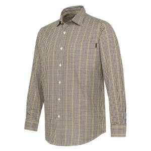 Bryggen Shirt - Apricot &amp; Bordeaux Check