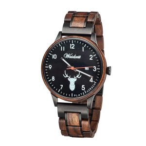 Wooden ladies watch DIANA - Nachtschwarz