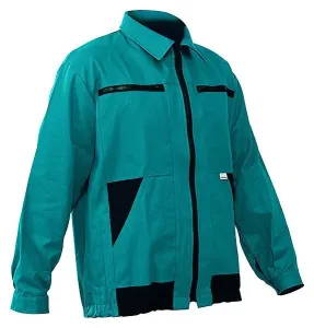 Monter jacket with button/zipper closure green