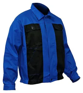 Monter jacket with button/zipper closure blue
