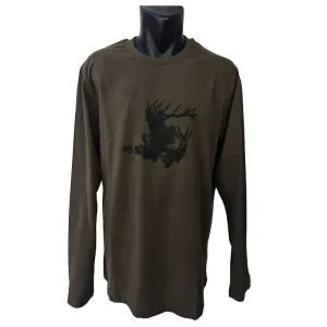 C.I.T - Men's forest animal t-shirt - long sleeve