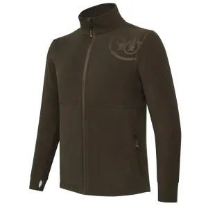 HP Logo Full Zip Fleece Sweatshirt - Brown Bark
