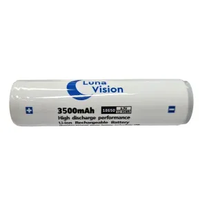 LunaVision Rechargeable battery 18650 Li-ion 3500mAh 3.7V 12.95Wh