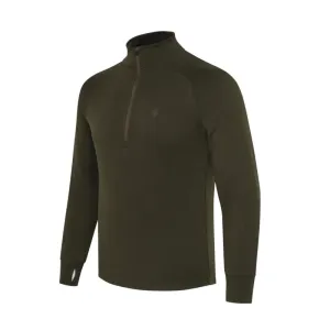 Glider Merino Half Zip Sweater - Green Moss