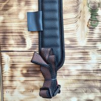 MOULDED-PAD SLING-Black neoprene rifle belt without strap