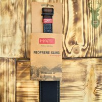 NEOPRENE-PAD SLING - c.Black neoprene - rifle belt without loop