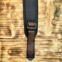 NEOPRENE-PAD SLING - c.Black neoprene - rifle belt without loop
