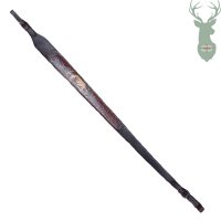 Leather belt for rifle - Deer II