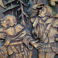 Saint Hubertus - wooden painting