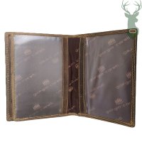Giorgio Carelli leather document case - Dachshund