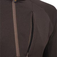 Ceramic Face Fleece Sweatshirt - Brown Bark