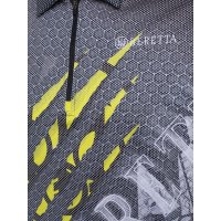 Rush Scratch polo shirt - Black &amp; Fluo yellow