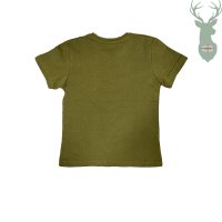 T-shirt children's color khaki print
