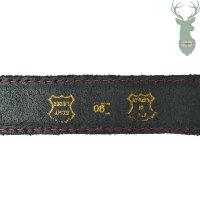 Leather suit belt - black