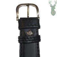 Leather suit belt - black