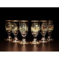 Jagerglass - Set with 0,5l bottle + 30 ml stemmed liqueur glass