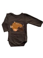WADERA - Children's long sleeve bodysuit - Wild boar - Brown