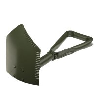PETREQ 3-piece foldable NATO EXTREME shovel with case - olive green