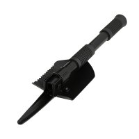 PETREQ foldable Tactical MINI shovel with case - black