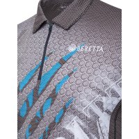 Rush Scratch polo shirt - Black &amp; Blue Excell