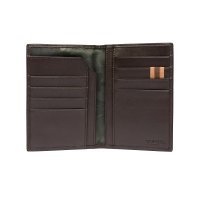 Classic Vertical Bifold Wallet - Brown