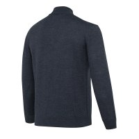 Merino Half Zip Sweater - Ebony