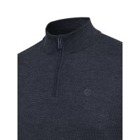 Merino Half Zip Sweater - Ebony