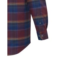 Cadet Flannel Shirt - Burgundy Check