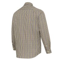Bryggen Shirt - Apricot &amp; Bordeaux Check